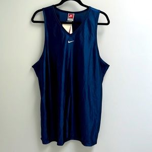 Mens navy Nike basketball jersey